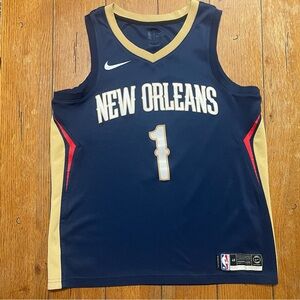 Men’s Nike Zion Williamson New Orleans Pelicans NBA swingman Jersey size 48 L.